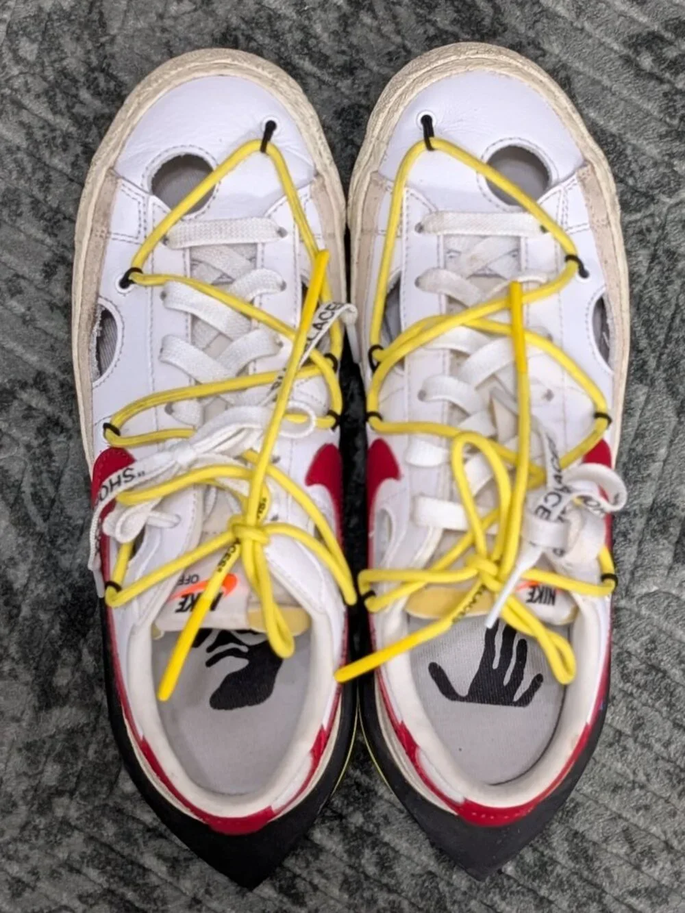 Nike x Off White Low Blazer University Red Men's Size 6.5 Sneaker